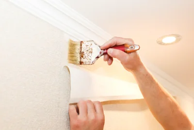 Pose de papier peint à Changy — revêtements muraux et toiles de verre